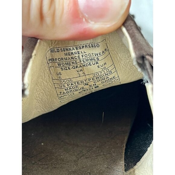 Merrell Women's Wild Senna Espresso  Brown Suede  Moccasin Loafers Size 6 - Picture 4 of 11